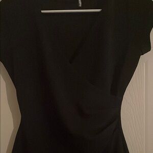 Elegant Black Wrap Dress